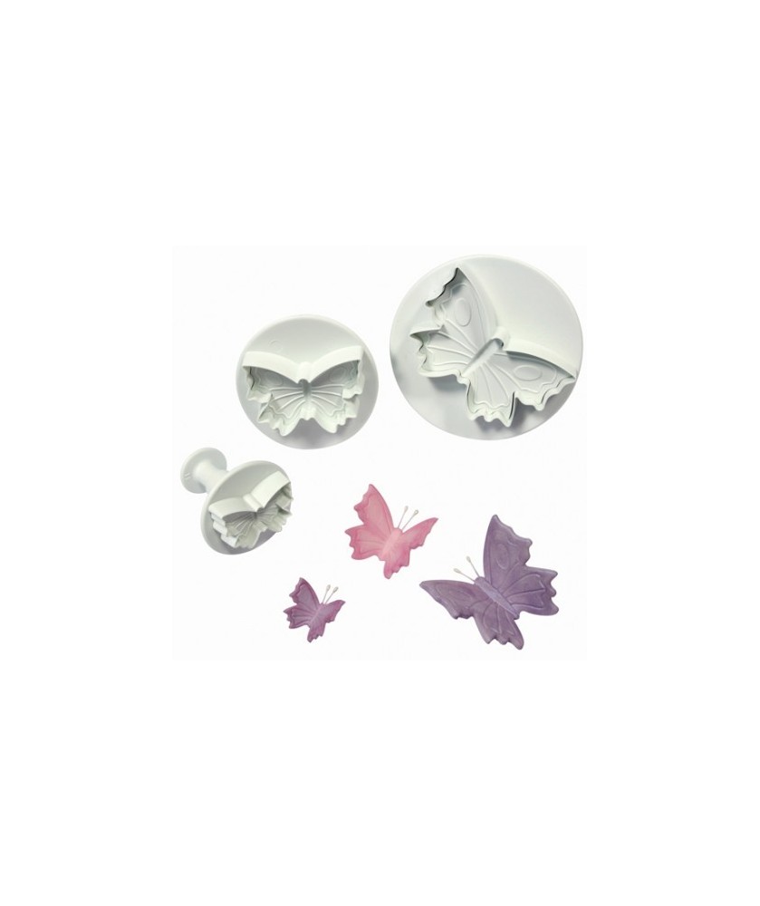 Set 3 cutter farfalla ad espulsione
