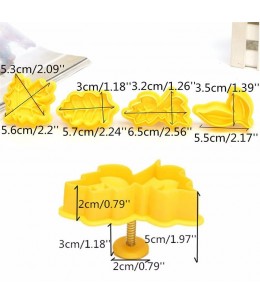 Stampo foglie 4pz