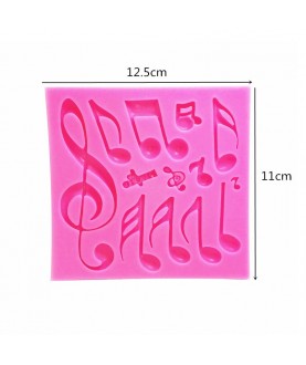 Stampo Note Musicali 1 3d silicone
