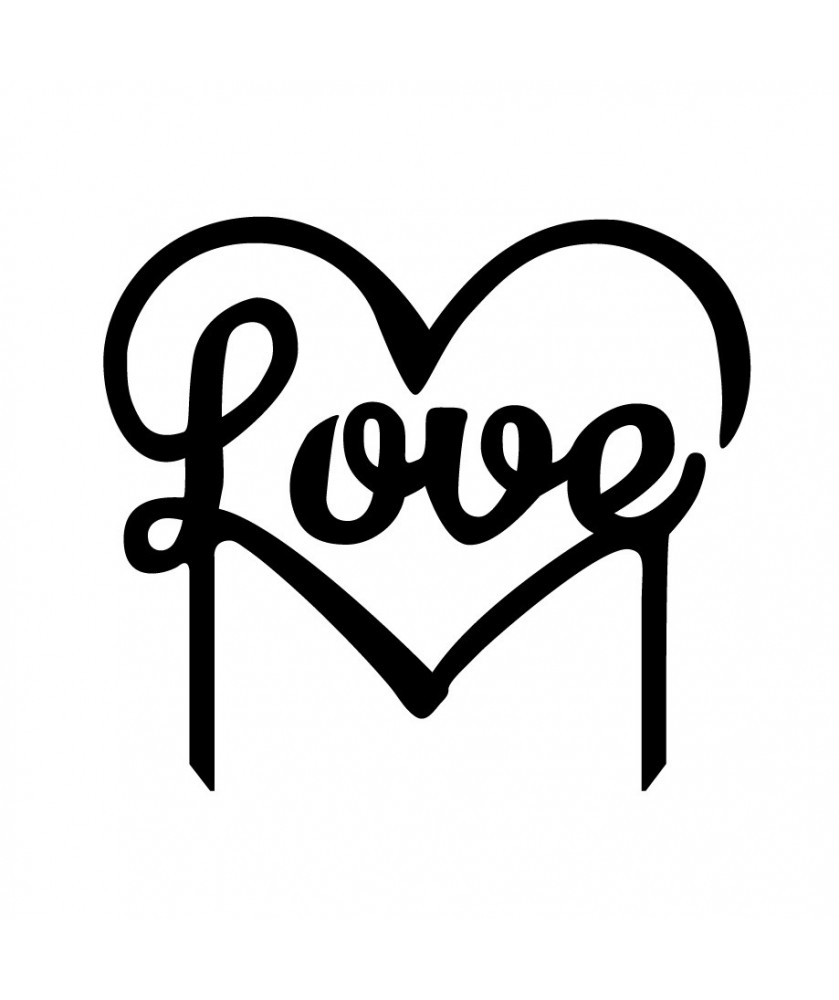 Topper Love h10cm