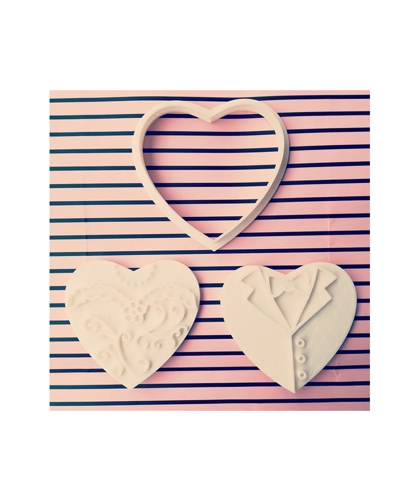 Set cuore Sposi 3pz
