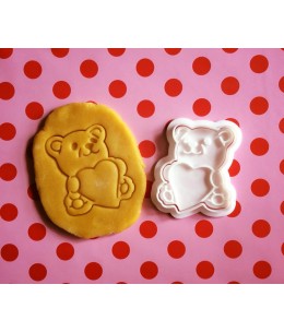 Orsetto cuore-Stamp