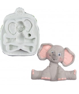 Stampo Elefante 3d silicone