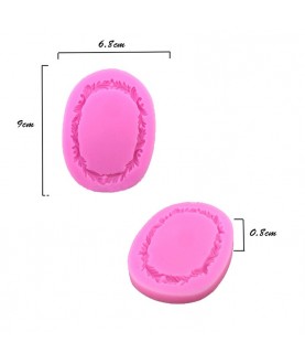 Stampo Cornice Fiori 3d silicone