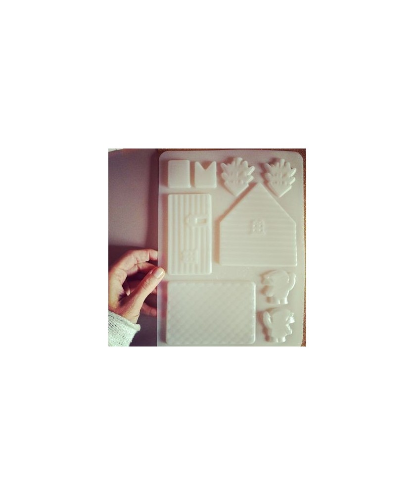 Set casetta Natale 7pz Alluminio