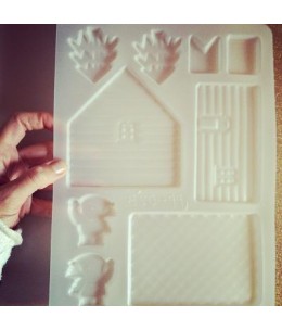 Set casetta Natale 7pz Alluminio