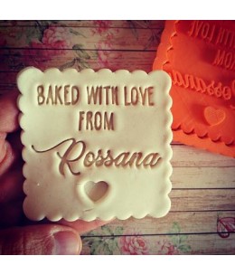 Baked with love personalizzabile