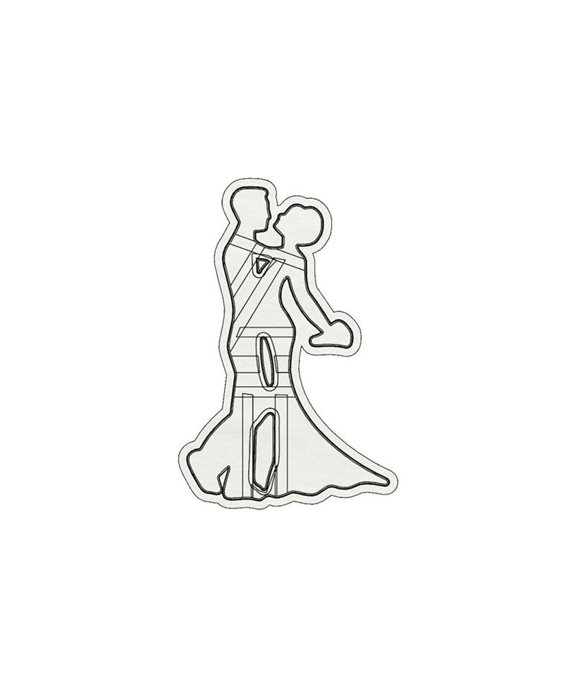 Sposo sposa abito stretto