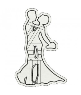 Sposo sposa abito stretto